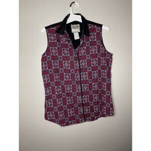 Wrangler Womens Shirt Aztec Button up Western Wear Rodeo VTG Cowgirl Cowboy